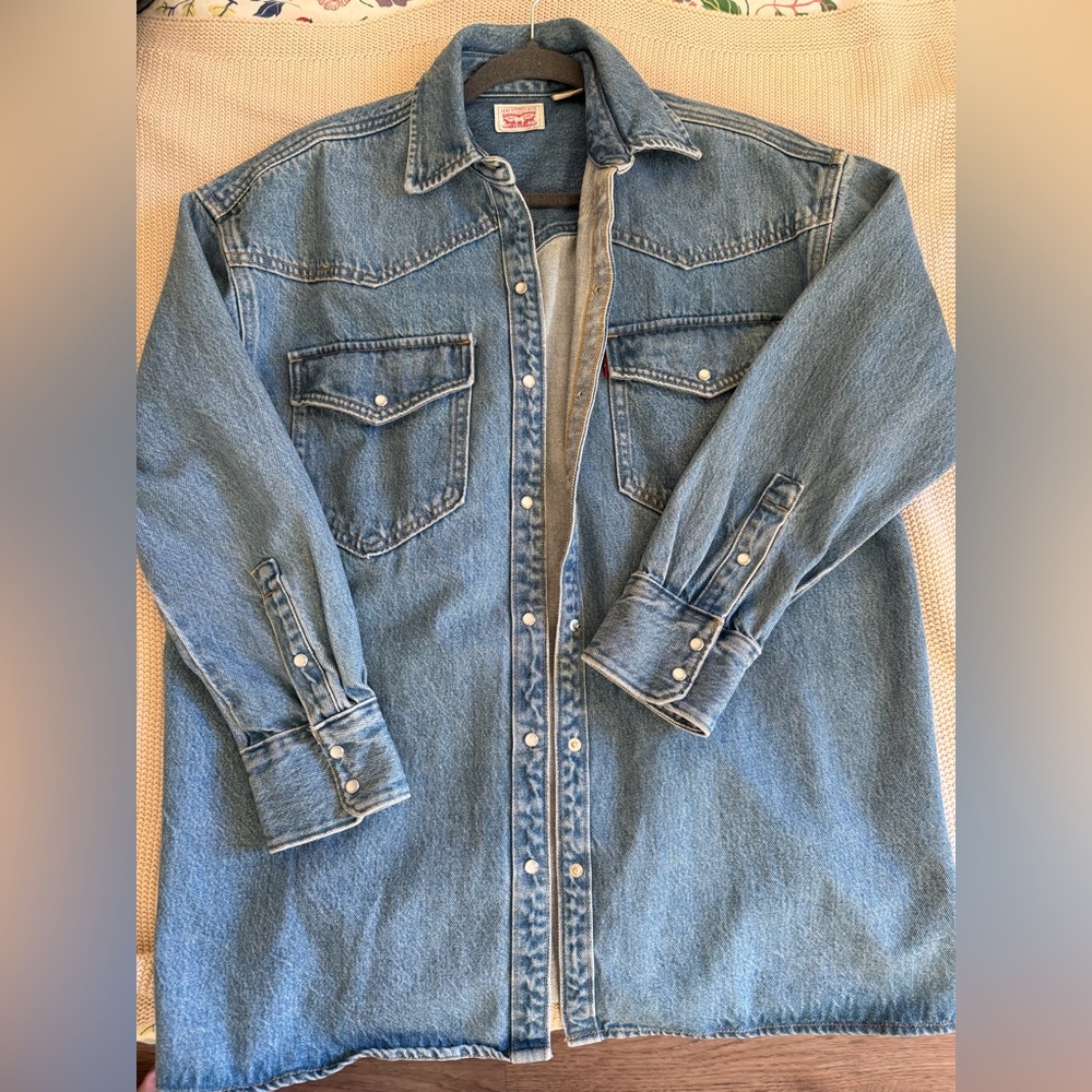 Classic Denim Button-Up Shirt